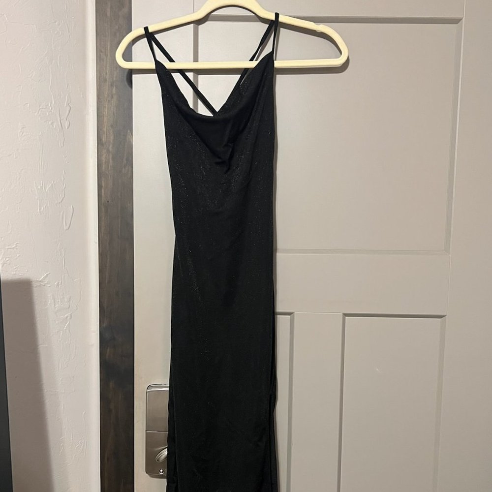 Hello Molly Black Midi Dress BRAND NEW
